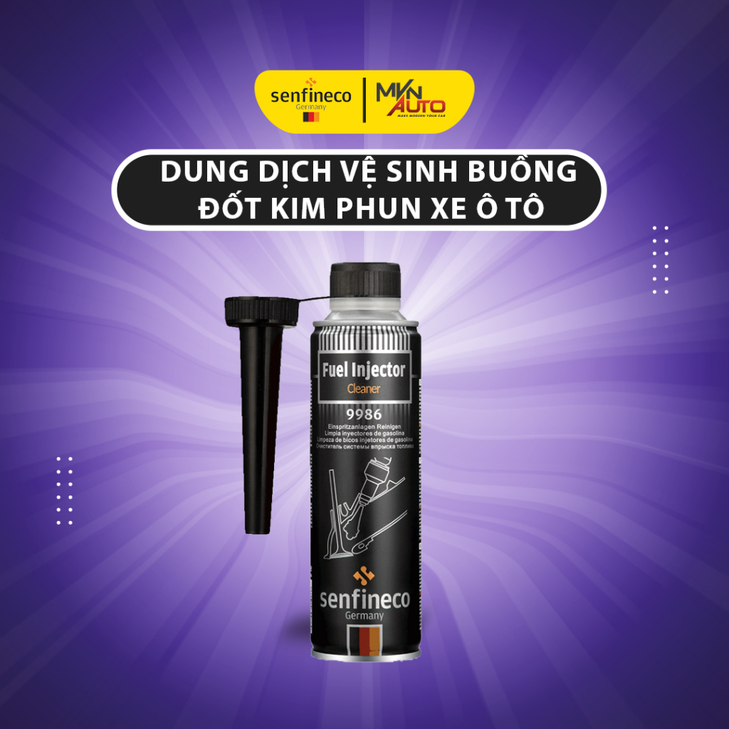 Dung dịch vệ sinh buồng đốt kim phun ô tô Senfineco 9986 Fuel Injector Cleaner dung tích 300ml