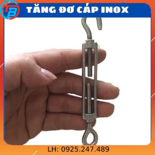 Tăng đơ cáp inox 304, Tăng đơ M5, M6, M8 INOX - Kim khí Vattuvina CÁP THÉP THỦ ĐỨC