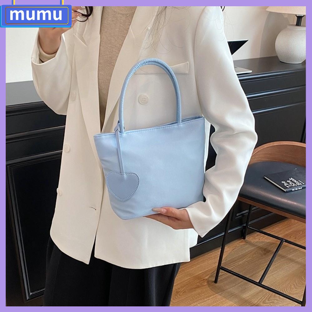 MUMU Màu Macaron Túi Tote Mini Thiết kế phù hợp với mọi phong cách Mini Túi đeo vai  Nhẹ Túi xách bằng nylon Dành cho phụ nữ