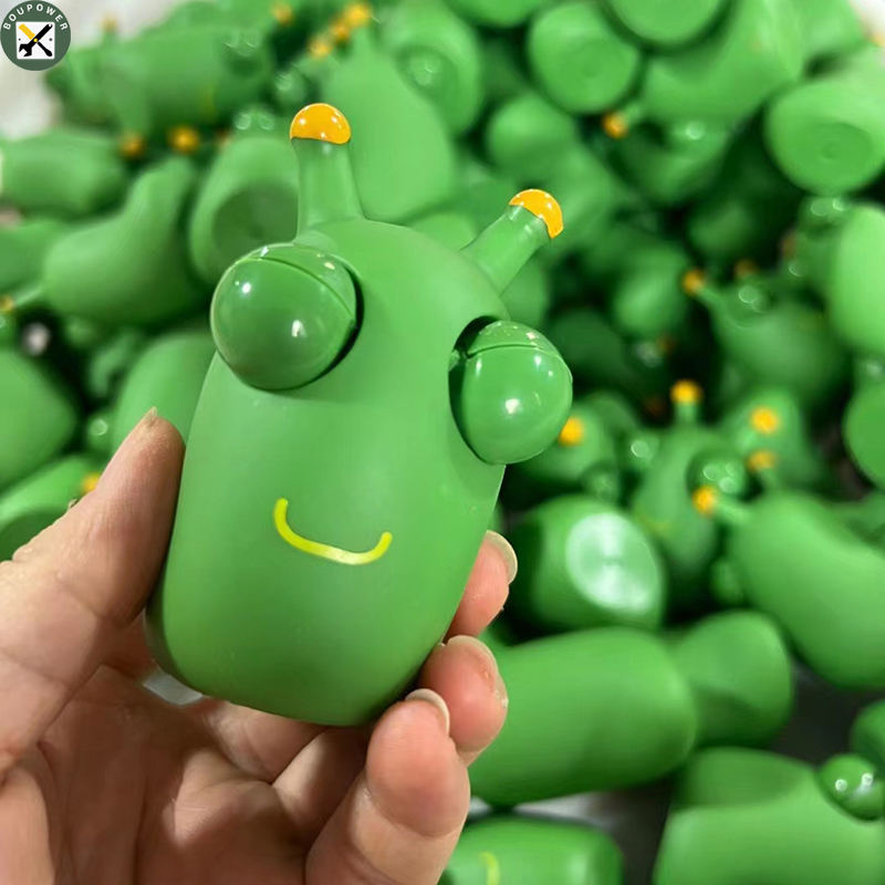 BouPower 2023.9 Funny Grass Worm Pinch Toy Novelty Eye Popping