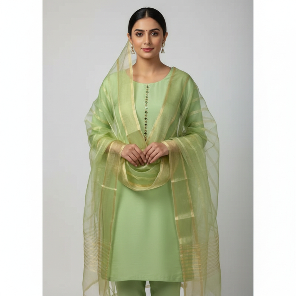 F Fashion. F Fashion Unstitched 3 Piece Suit Kataan Slik Plain Shirt & Trouser With Organza Lining Broshia Dupatta For Women-New Arrivals multicolor Dress for Girls