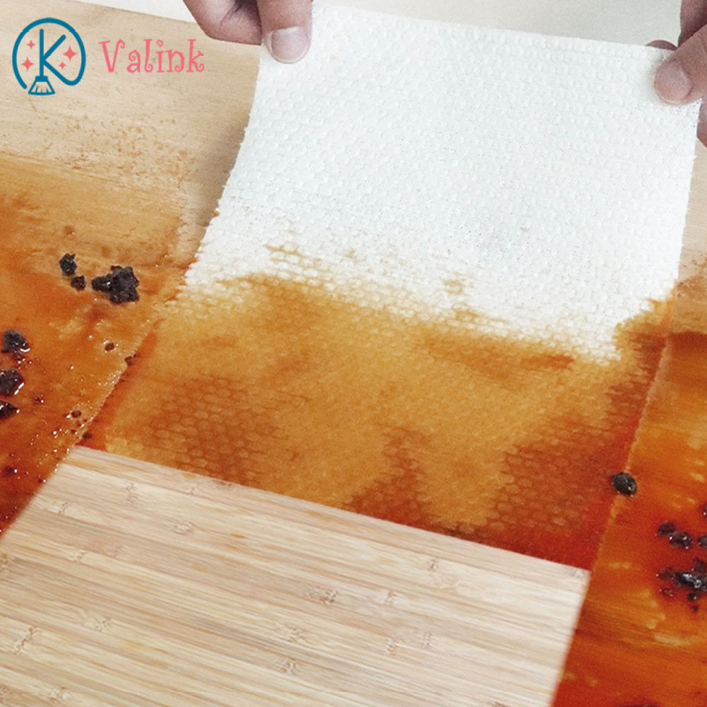 Valink 250 cái khăn lau vi sợi treo nhiều hạt nhanh khô giẻ rửa chén cho nhà bếp