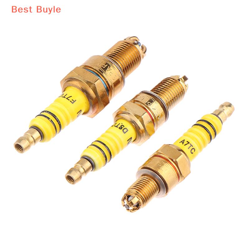 💖Best Buyle 1pcs Bugi 3 điện cực Ba a7tc d8tc cho GY6 CG 50 70 110 125 150cc