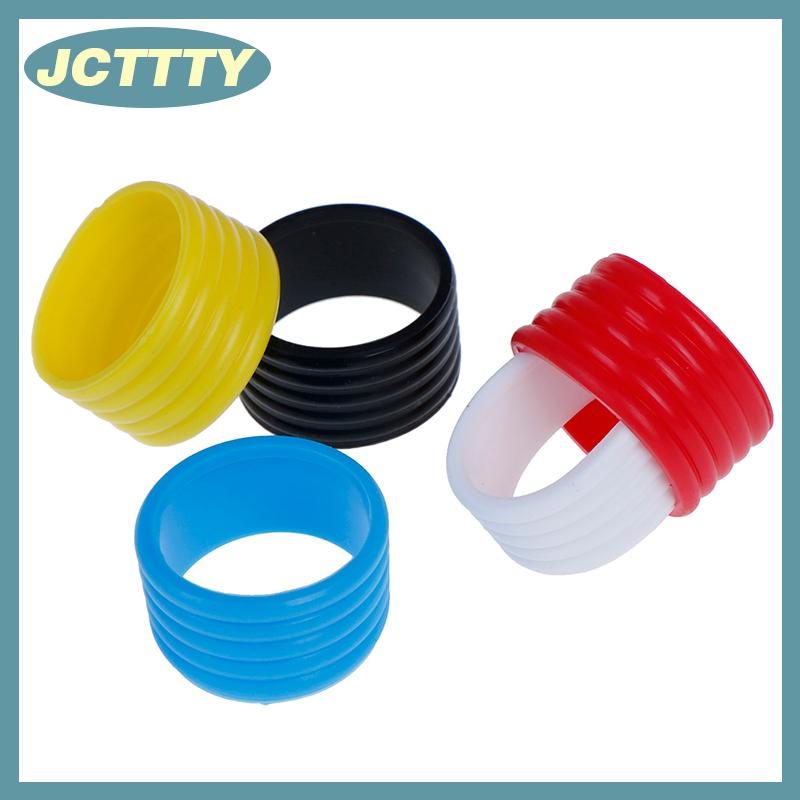 JCTTTY 4 chiếc vợt tennis vòng cao su tay cầm co giãn có thể co giãn vòng cao su