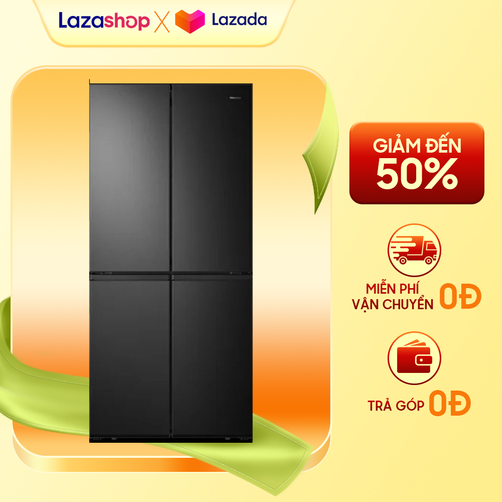 [CHỈ GIAO HCM] Tủ lạnh Hisense Inverter 431 Lít HM51WF  - Làm lạnh đa chiều Multi Air Flow