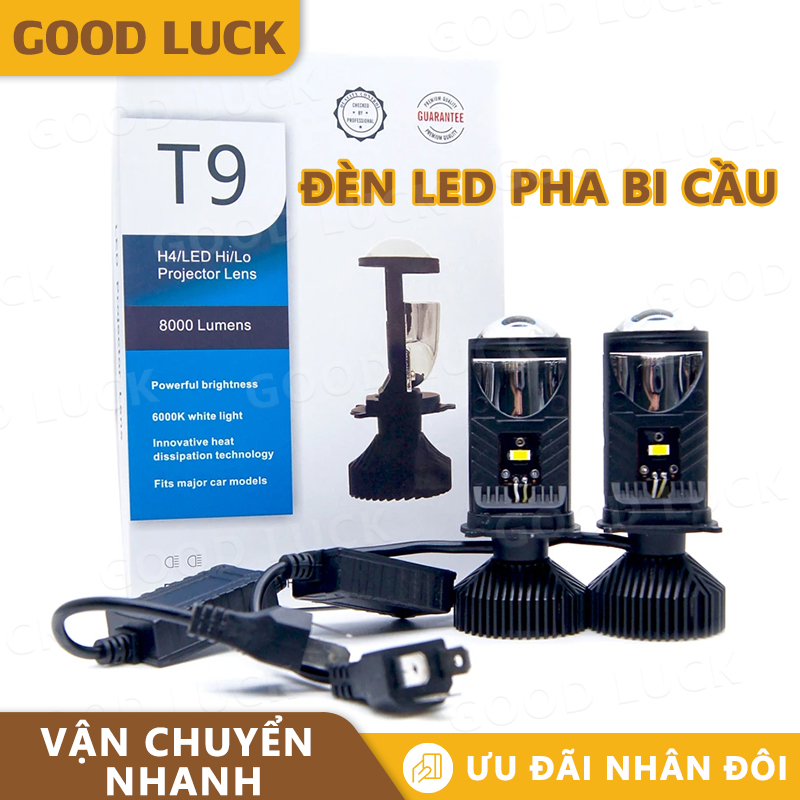 T9 đèn pha led bi cầu, xe máy led đèn pha đèn bi, cầu mini t9 bản cao cấp, lắp ô tô, xe máy loại chính hãng
