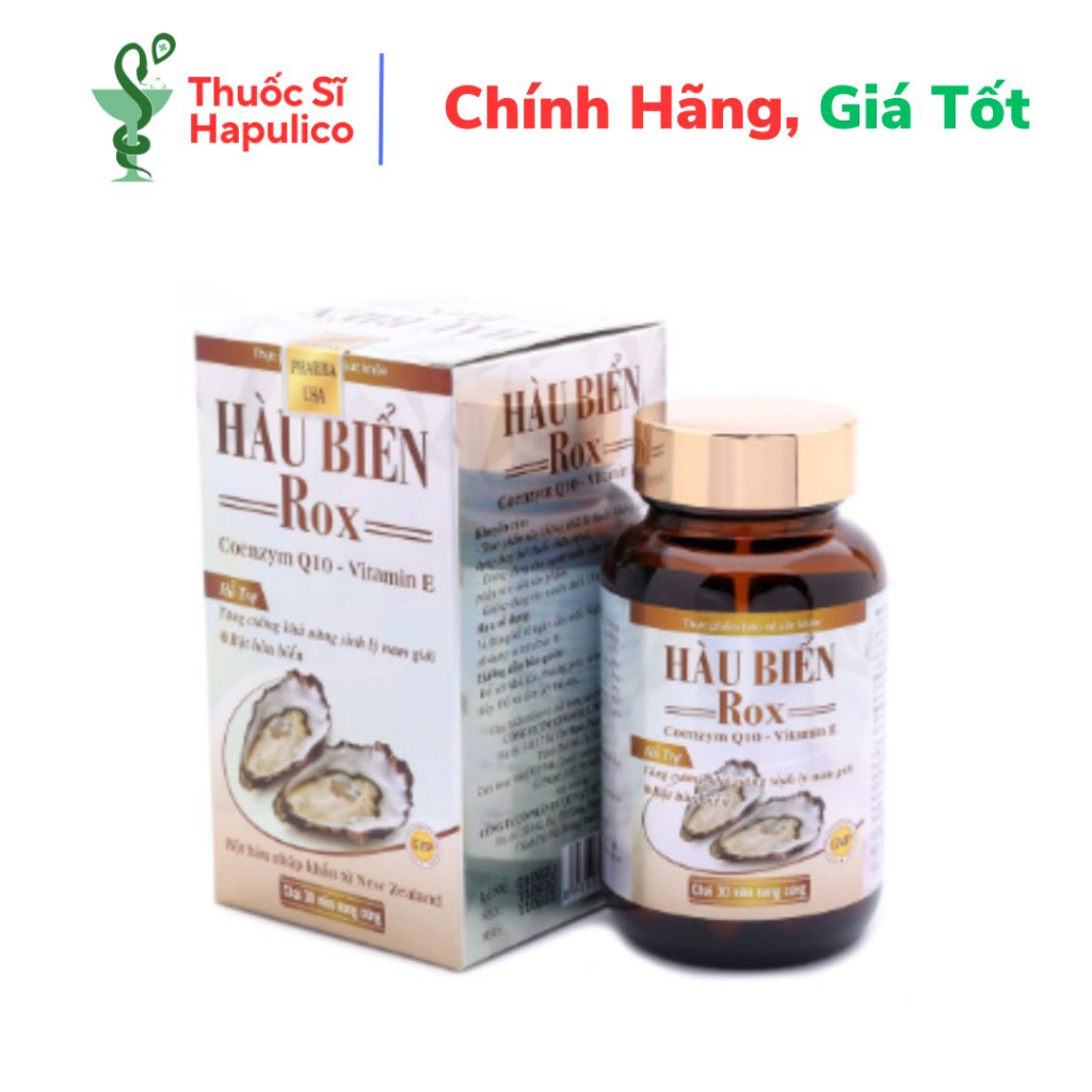 Hàu Biển ROX HDPHARMA tăng cường sinh lý nam, bổ thận, tráng dương, sinh tinh - 30 viên [Hàu Biển ROX ]