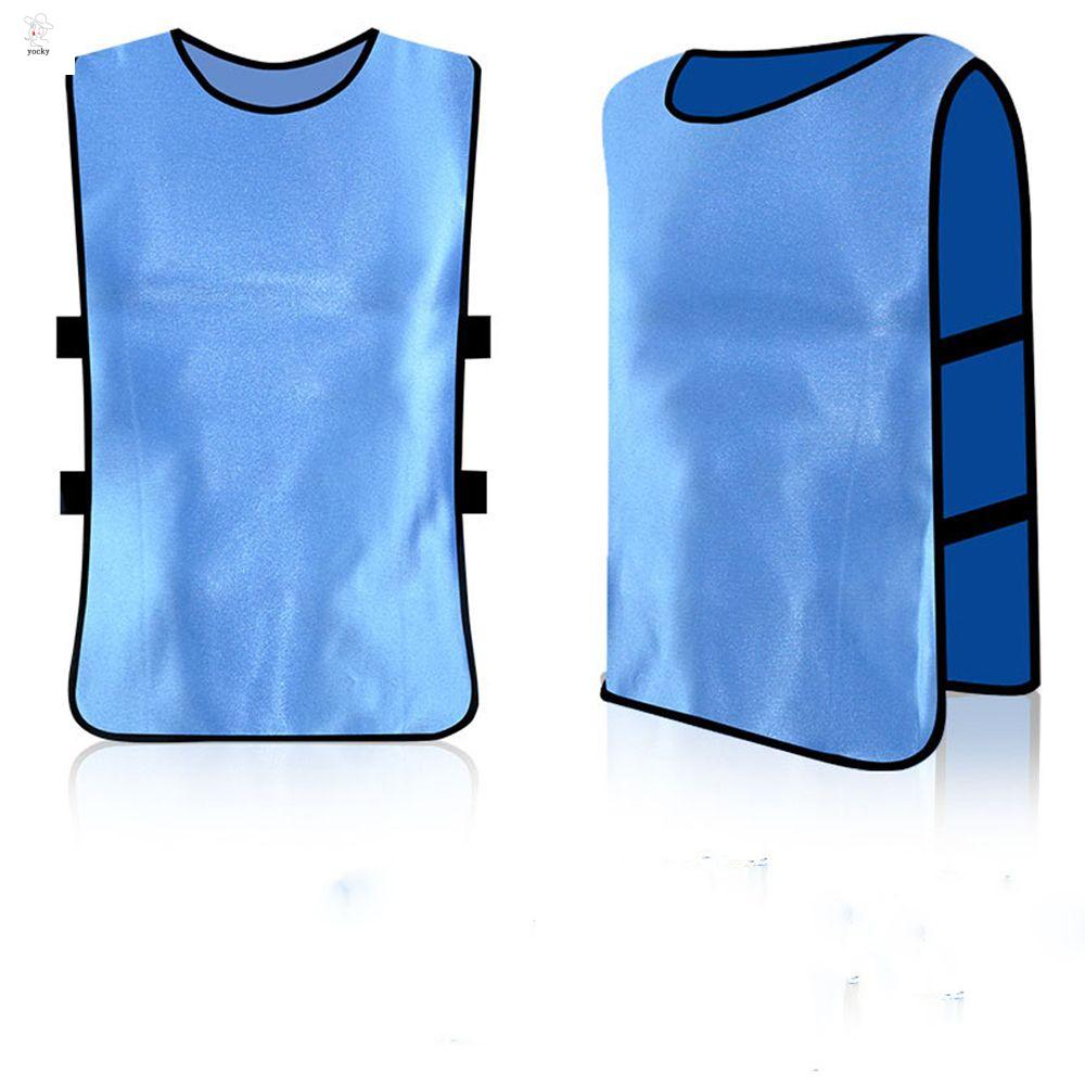 YOCKY Thoải mái Ngoài trời Trẻ em Đa-Màu sắc Bóng đá Vest Nhóm Thể Thao Đào Tạo bóng đá Jersey Đào tạo Yếm Có Dây Đeo Vest Trẻ em Vest Thể thao Vest