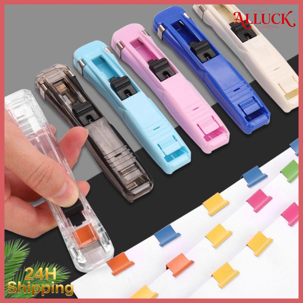 XYRT1 loại Dụng cụ đẩy kẹp Có thể tái sử dụng Không dấu vết Kẹp giấy Đơn giản Đẩy tay Kẹp đẩy tay Quà tặng sinh viên