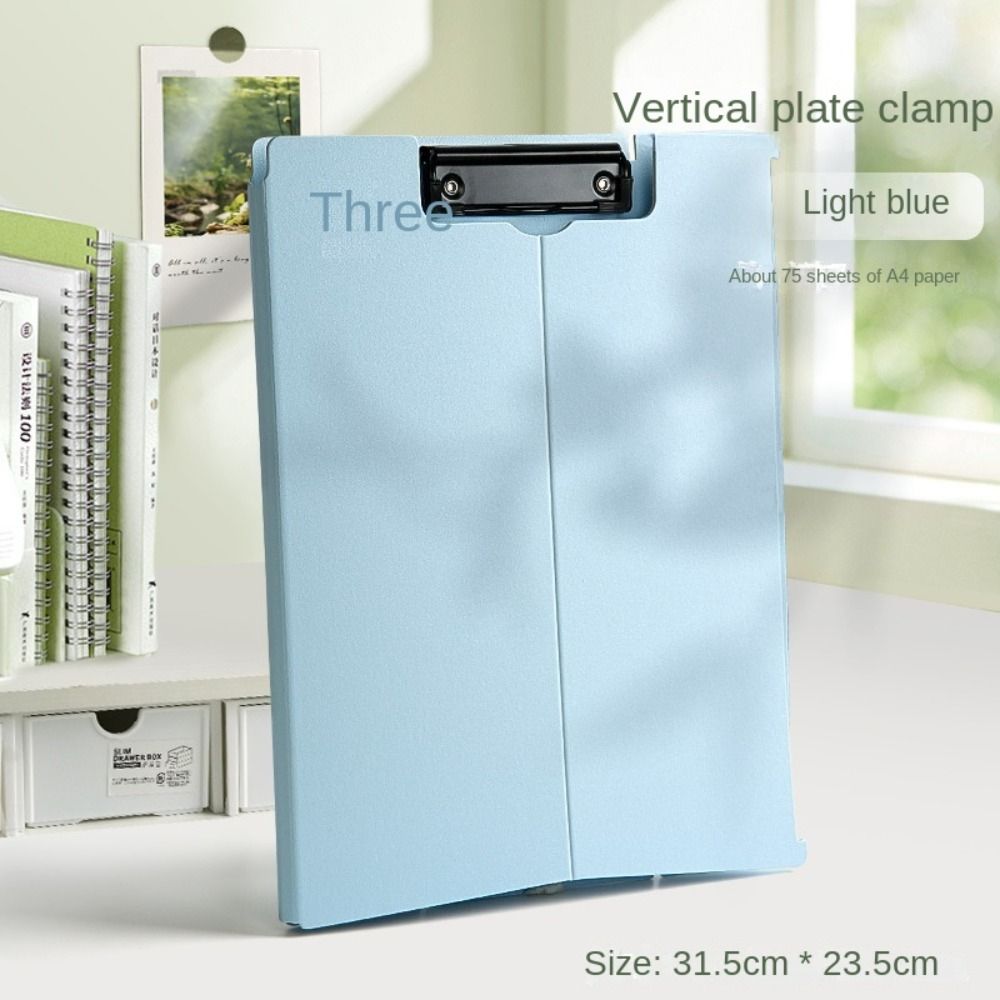 DITIPOO Writing Pad File Folder Clipboard Stationery Folding Memo Clip Board Test Paper Storage Organizer Multifunctional Stand File Folder Documents Organizer