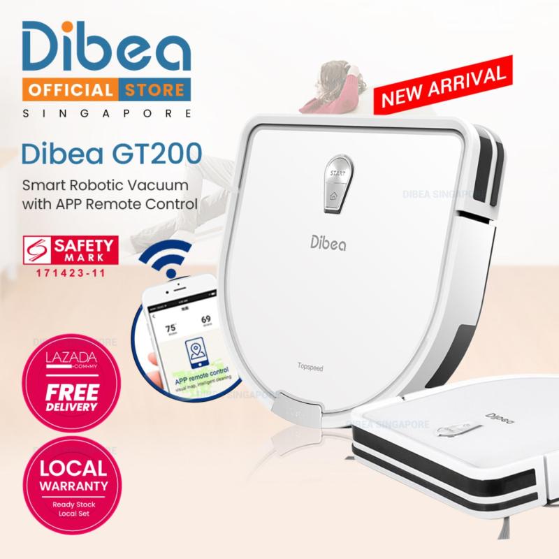 GT200 Robotic Vacuum Cleaner Gyroscope With Wifi Apps Control Singapore