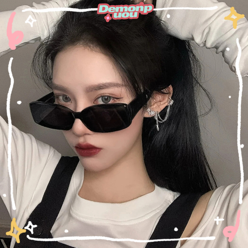 Unisex kính quang Trend Glasses Vintage cận thị kính hộp chống ánh sáng xanh kính Demonpuou