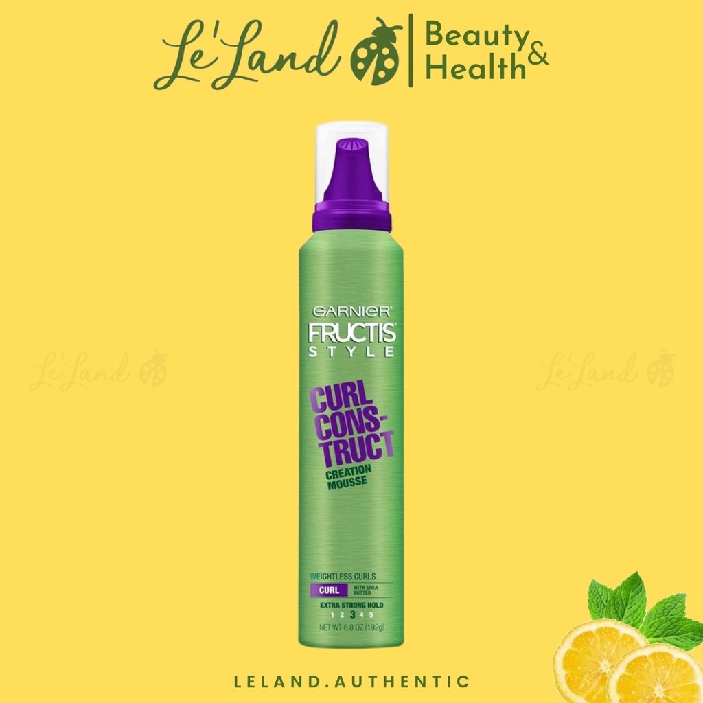 Mousse giữ nếp tóc xoăn Garnier Fructis Style Curl Construct Creation Mousse 192g của Mỹ