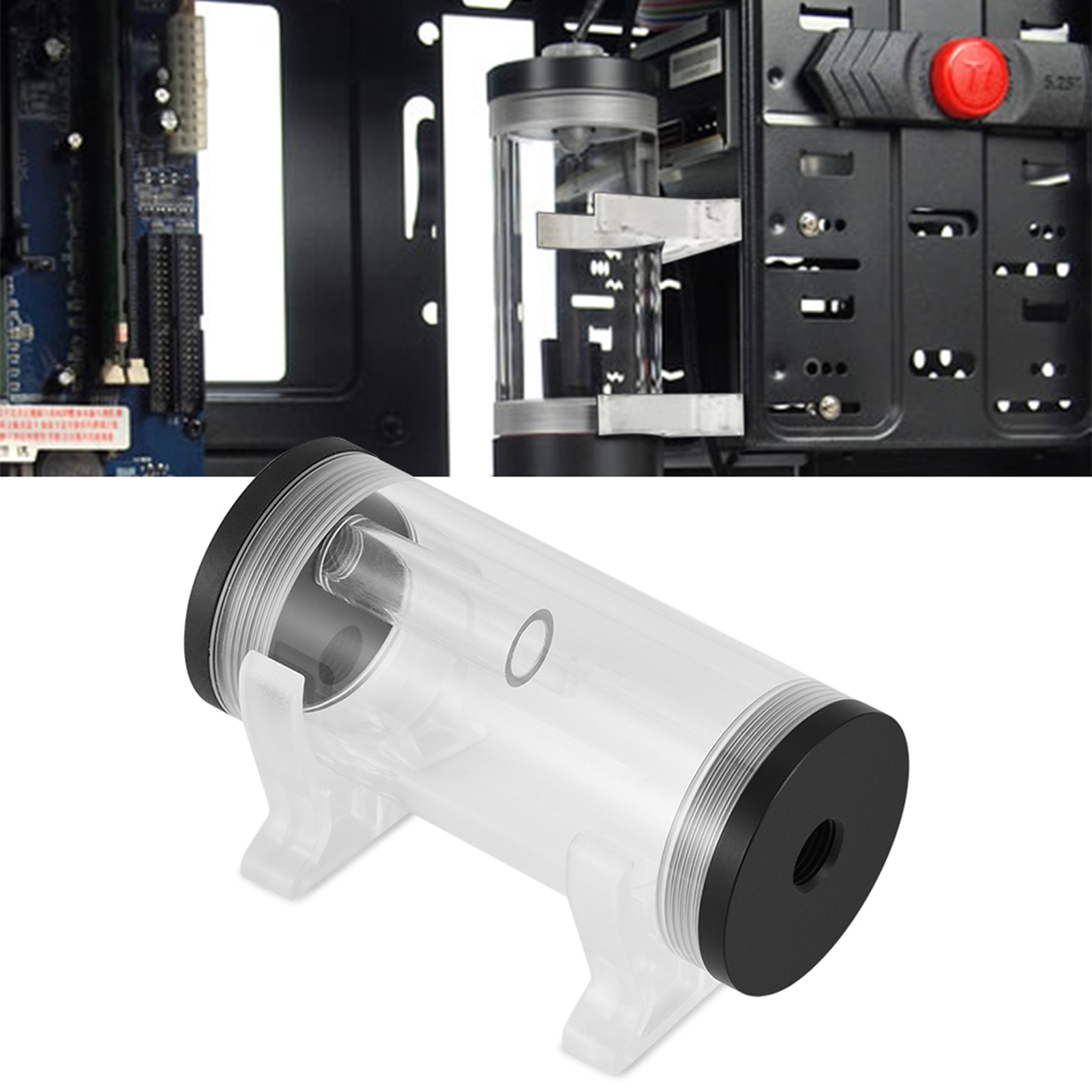 Garosa Máy tính PC Nước làm mát bằng chất lỏng Acrylic Bộ chứa nước xi lanh trong suốt Giảm nhiệt Yên tĩnh Giá 230,000 Đồng*Miễn phí vận chuyển