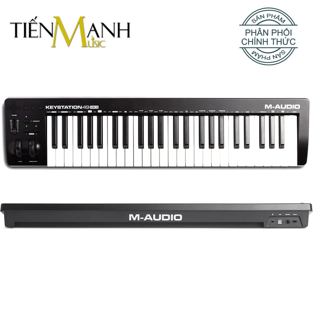 Đàn M-Audio Keystation 49 Phím MK3 MIDI Keyboard Controller MKIII MAudio Bàn phím làm nhạc - Sản xuất âm nhạc producer