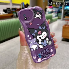 MHKEID Casing Hp Realme C20 Realme C20A Realme C11 2021 Realme Narzo 50i Case Pola Kuromi yang lucu transparan Silikon Softcase Casing pelindung lensa antiknock Kesing Hp Cases
