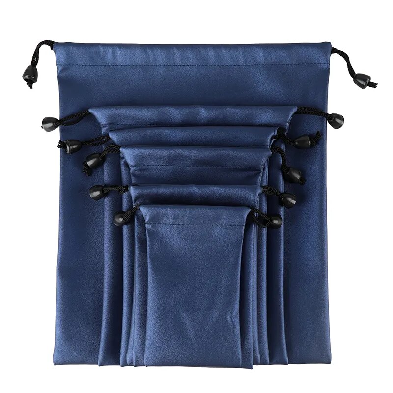 New Fashion PU Leather Gift Bag For 3C Product Waterproof Jewelry Drawst Pouch High Quality Dust Bags For Grocery 21*25Cm