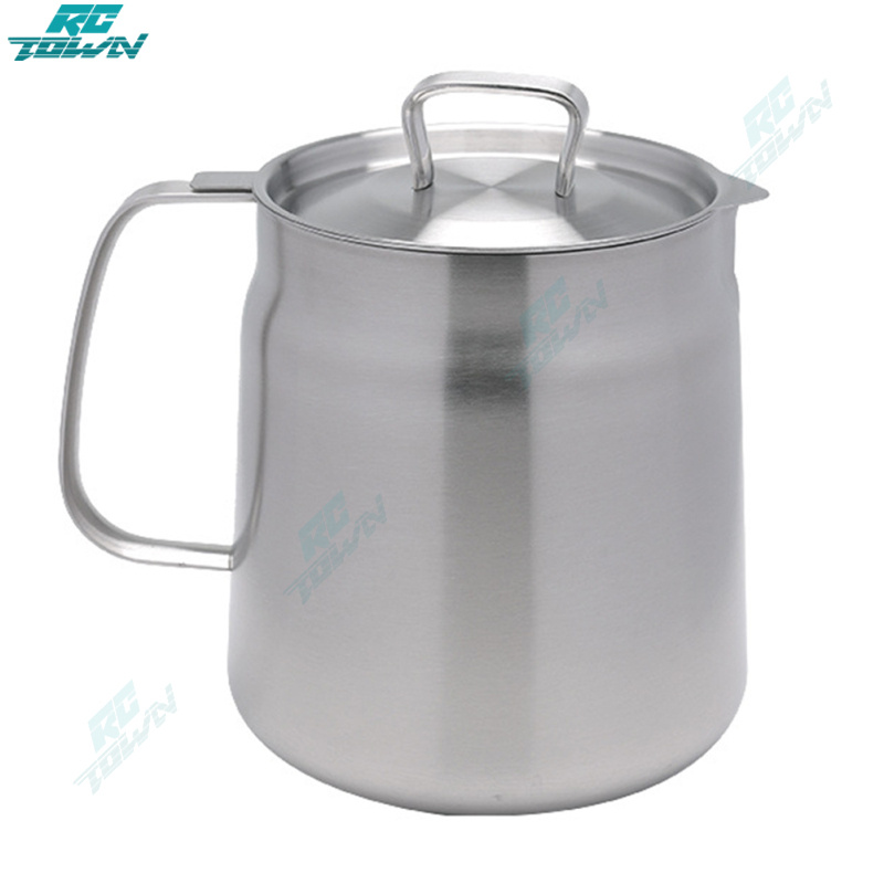304 Stainless Steel Oil Filter Pot 1.5L/2L Large Capacity Versatile Grease Strainer Container With Dust-Proof Lid Easy Grip Handle Strainer For Kitchen Cooking Frying Oil ราคา 774 บาท*ส่งฟรี