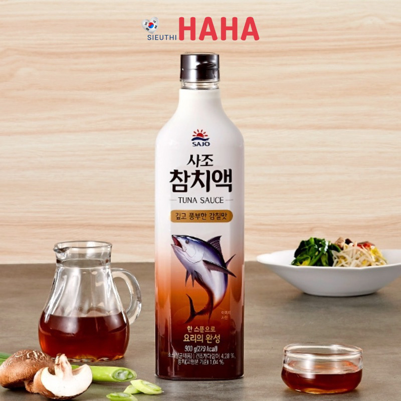 Nước mắm cá ngừ hàn quốc sajo tuna sauce 사조] 참치액 900ml