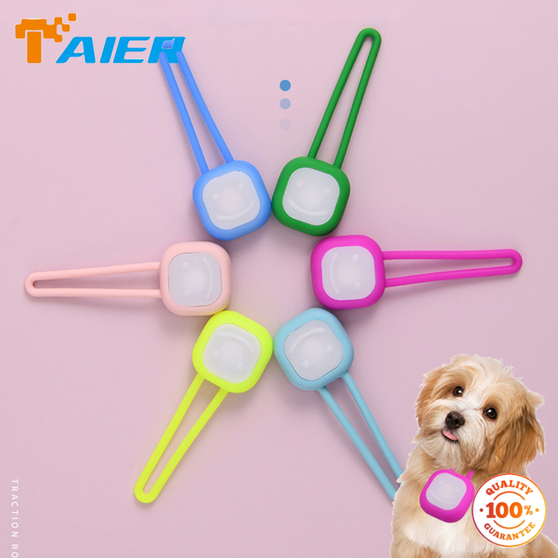 Con chó LED nhấp nháy Mặt dây chuyền Silicone không thấm nước an toàn đêm thắp sáng Vòng cổ cho chó Mặt dây chuyền cho chó ngoài trời Đi bộ đường dài