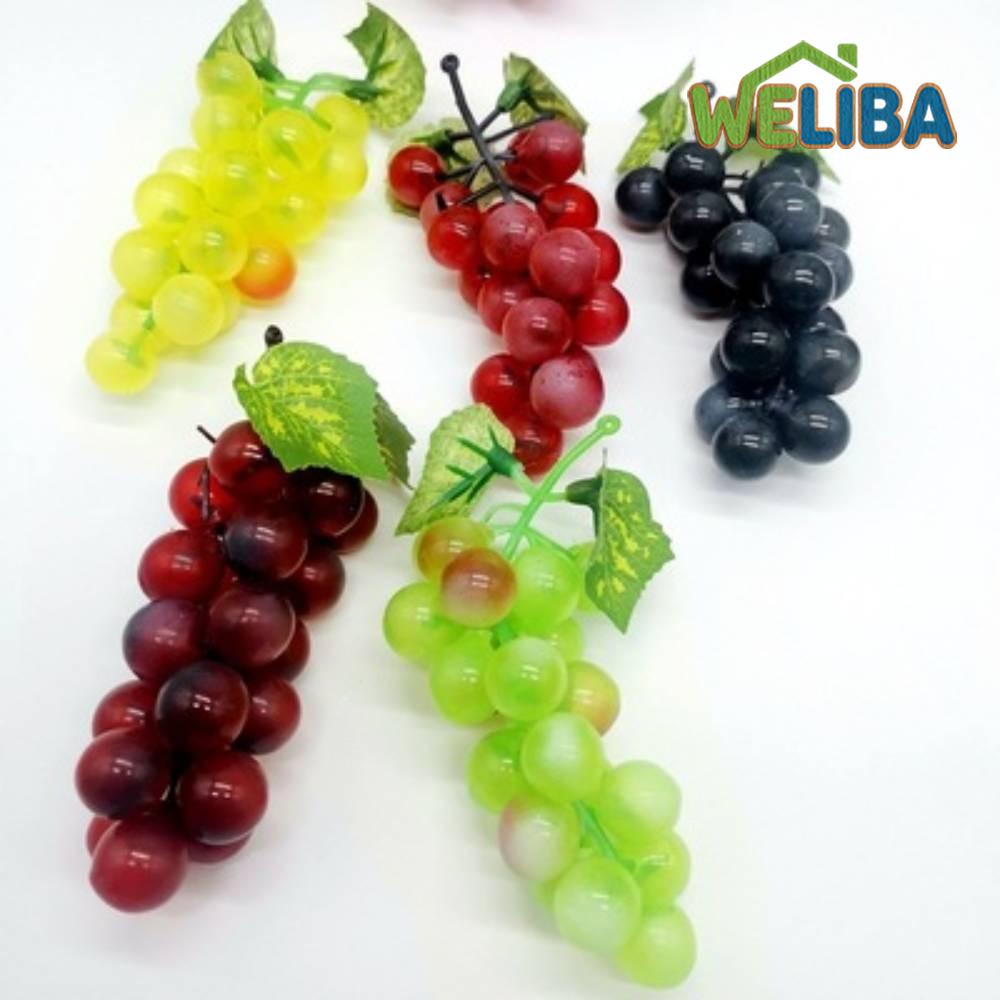 Durable Artificial Grapes Plastic Material Home Decoration 13cm Length ราคา 46 บาท*ส่งฟรี