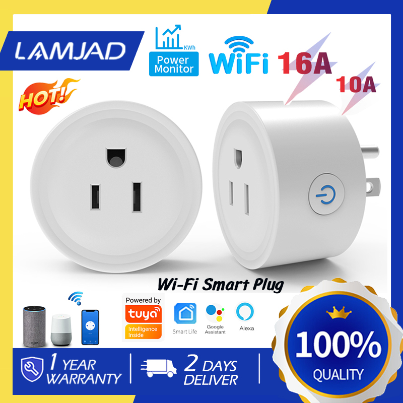 Tuya Wi-Fi Smart Plug 20A Smartlife Energy Measurement-Plug-In Smart Plug Controlled Via App Can Be Controlled by Voice Electricity Upgrade Statistics ราคา 169 บาท*ส่งฟรี