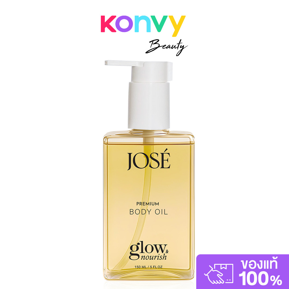 JOSE Premium Body Oil Warm Vanilla 150ml โจเซ่ บอดี้ออยล์สูตรบางเบา กลิ่นวอร์ม วานิลลา