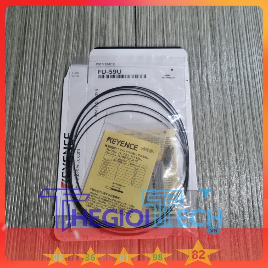 Thiết Bị Sợi Quang Truyền Phát Keyence FU-59U - Đường Kính Trục Quang Học ø0.5mm, Siêu Nhẹ Chỉ 4g