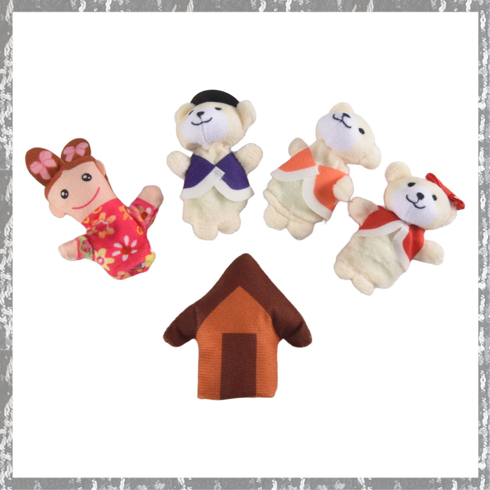 Lot of 5 pcs Finger Fairytale Fairy Tale Goldilocks and Three Bears