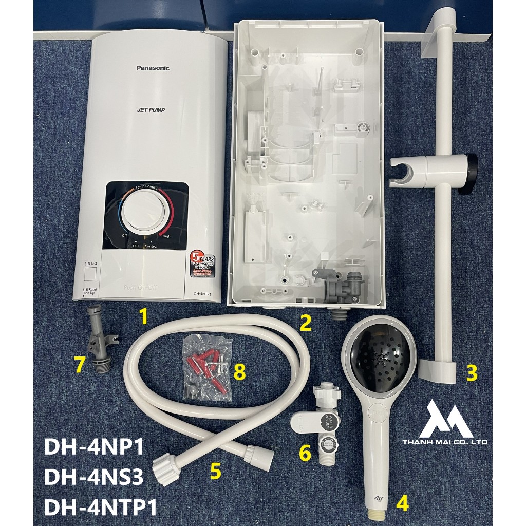 Phụ kiện máy tắm nóng Panasonic DH-4NP1/ DH-4NS3/ DH-4NTP1 - Hàng trưng bày (Mới)