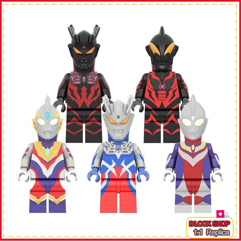Ykk01 minifigure vũ trụ Anh Hùng thiên hà Ultraman belial Zero Ultraman tiga Sách hướng dẫn học guitar Căn Bản mô hình tự làm quà tặng đồ chơi trẻ em
