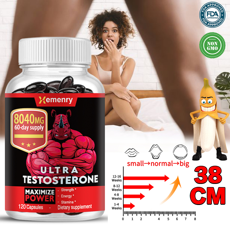 Cải Thiện Hiệu Suất, Sức Mạnh, Sức Bền, Cơ Bắp - Premium Testosterone Booster for Men 8040 Mg