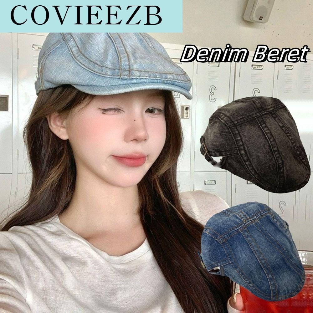 DAPPER ผ้า หมวกเบเร่ต์ผ้ายีนส์ วายทูเค ล้างแล้ว หมวกเด็กส่งหนังสือพิมพ์ วินเทจ หมวกกันแดด หมวกฟอร์เวิร์ด ผู้หญิง ราคา 172 บาท*ส่งฟรี