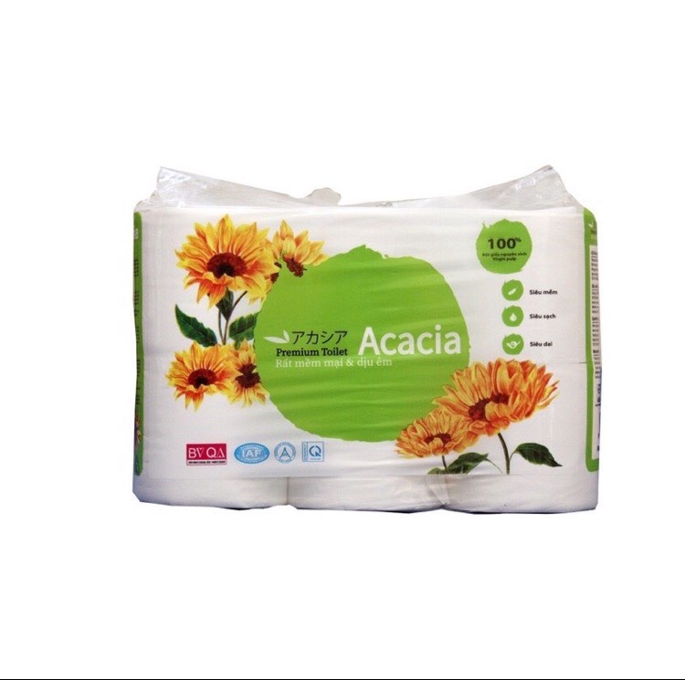 Giấy vệ sinh không lõi 3 lớp ACACIA-6 cuộn