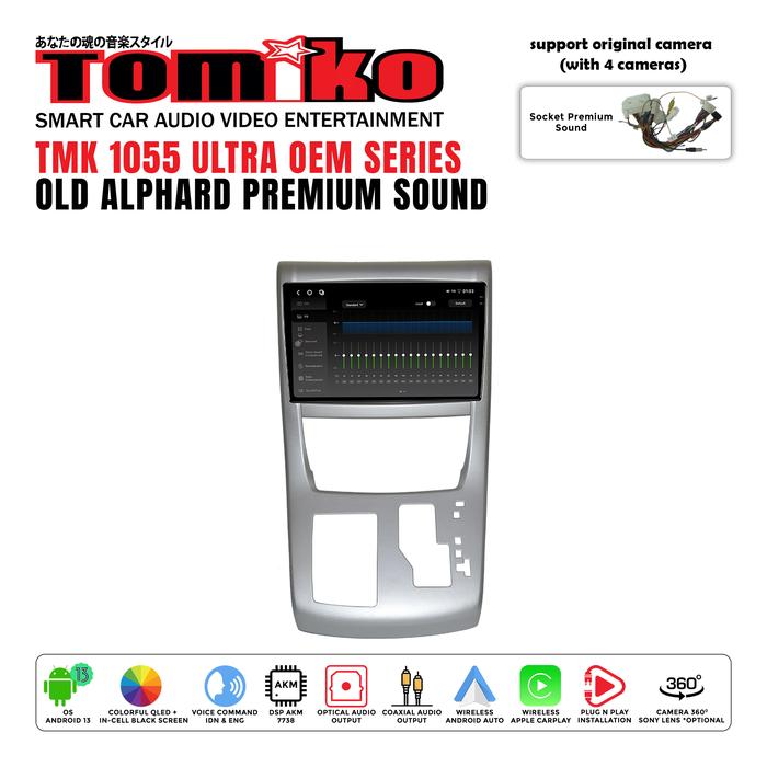 HEAD UNIT TOMIKO TMK 1055 ULTRA OEM SERIES FOR OLD ALPHARD PREMIUM SOUND-desshop99 Harga 23,470,000 rupiah*Gratis Ongkir