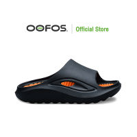 👨Slippers (OOFOS) OOahh Sport Black White OO Recovery Shoes - OF0312
