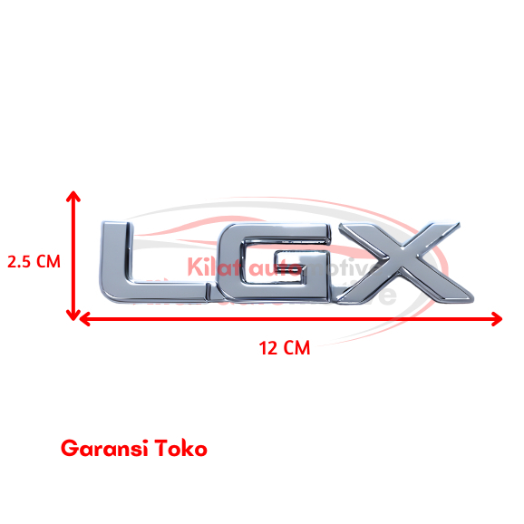 Emblem LGX untuk Toyota Kijang Kapsul Harga 22,000 rupiah*Gratis Ongkir