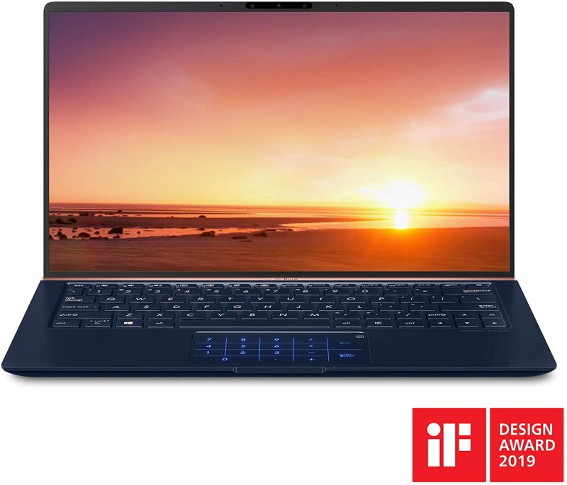 ASUS ZenBook 13 Ultra Slim Laptop, 13.3” FHD WideView, 8th-Gen Intel Core i7-8565U CPU, 16GB RAM, 512GB PCIe SSD, Backlit KB, NumberPad, Military Grade, TPM, Windows 10 Pro