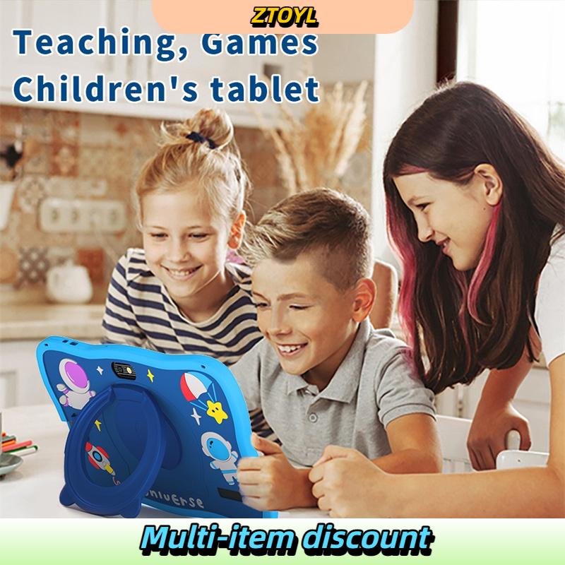 ZTOYL แท็บเล็ตสำหรับเด็กขนาด7นิ้วแท็บเล็ตแอนดรอยด์ขนาด16กิกะไบต์การศึกษาเกมซอฟต์แวร์สำหรับเด็กที่ติดตั้งมาพร้อมกับเคสซิลิโคน ราคา 1,268 บาท*ส่งฟรี