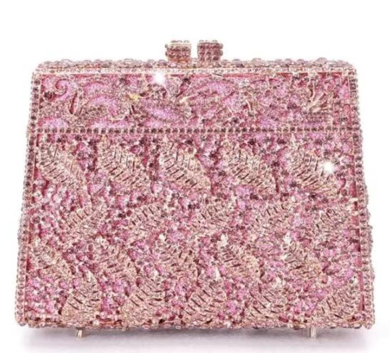 👝Túi Dự Tiệc tiệc kim cương mới xuyên biên giới Hàng Mới Về mặt dây chuyền hình lá lõm Ví dự tiệc đính kim cương hình thang hình hộp vuông nhỏ ly Hợp Kim Cương tiệc Châu Âu và Mỹ