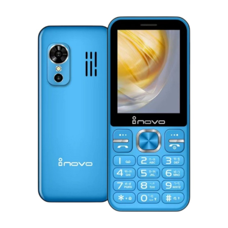 Inovo โทรศัพท์ปุ่มกด I-14 Zen ปุ่มใหญ่ จอกว้าง 2.9 นิ้ว ระบบ Dual SIM (2 ซิม) รองรับ 3G/4G พร้อมประกันศูนย์ 1 ปี Blue ราคา 1,078 บาท*ส่งฟรี