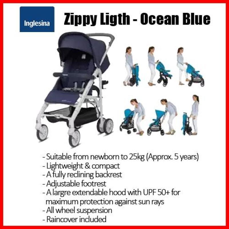 Inglesina Zippy Light★RAINCOVER included★Newborn to 20kg★Adjustable footrest★A large extendable hood Singapore