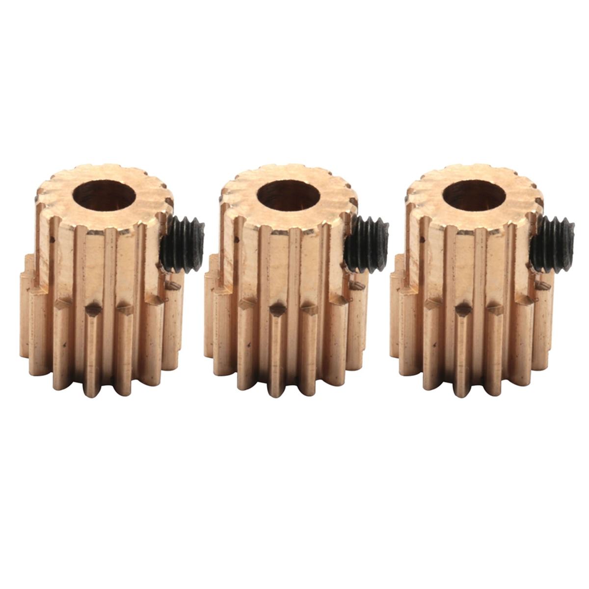 3PC Model Car 14T Motor Gear 0.5M Module R86044 Metal Pinion Gears for 86100 1:10 RC Cars Accessories
