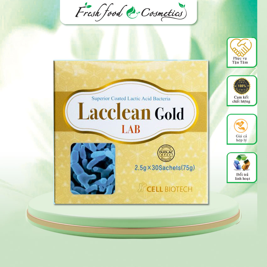 Men vi sinh LACCLEAN GOLD bổ sung lợi khuẩn hỗ trợ tiêu hoá đường ruột