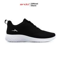 Ando Official Sepatu Sneakers Evald Jt Pria Dewasa - Hitam/Putih
