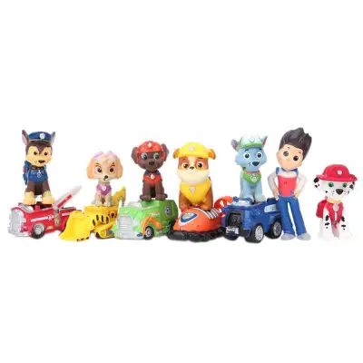 M&H12 pcs Fashion Nickelodeon Paw Patrol Mini Figures Toy Playset Cake Toppers