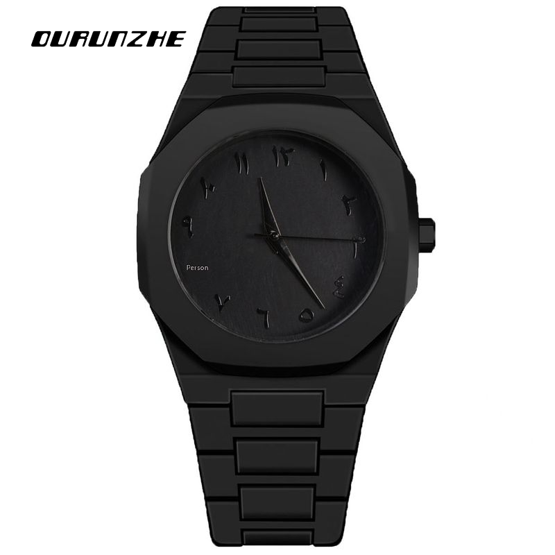 OURUNZHE Octagonal Fashion Quartz Watch for Men, Minimalist Couple Style ราคา 90 บาท*ส่งฟรี