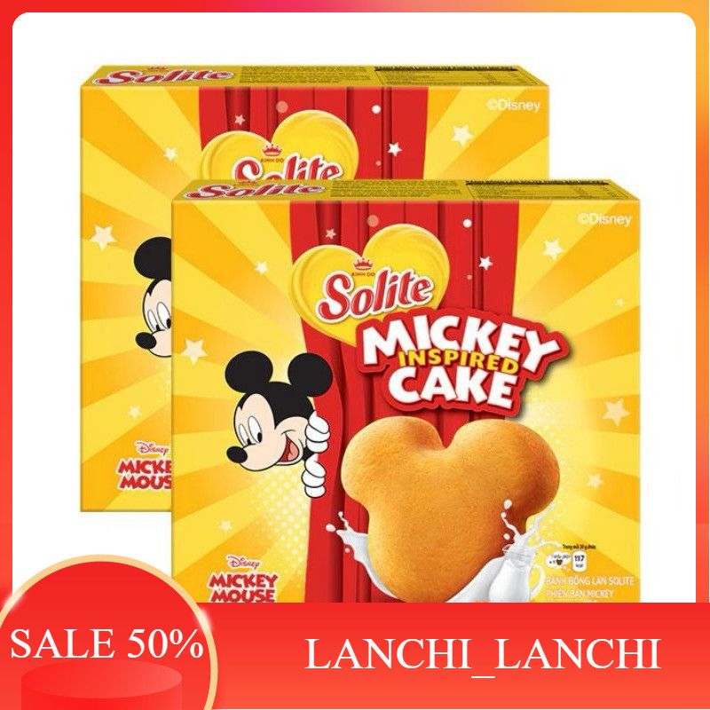 Bánh Bông Lan Solite Kinh Đô Phiên Bản Mickey hộp 180g