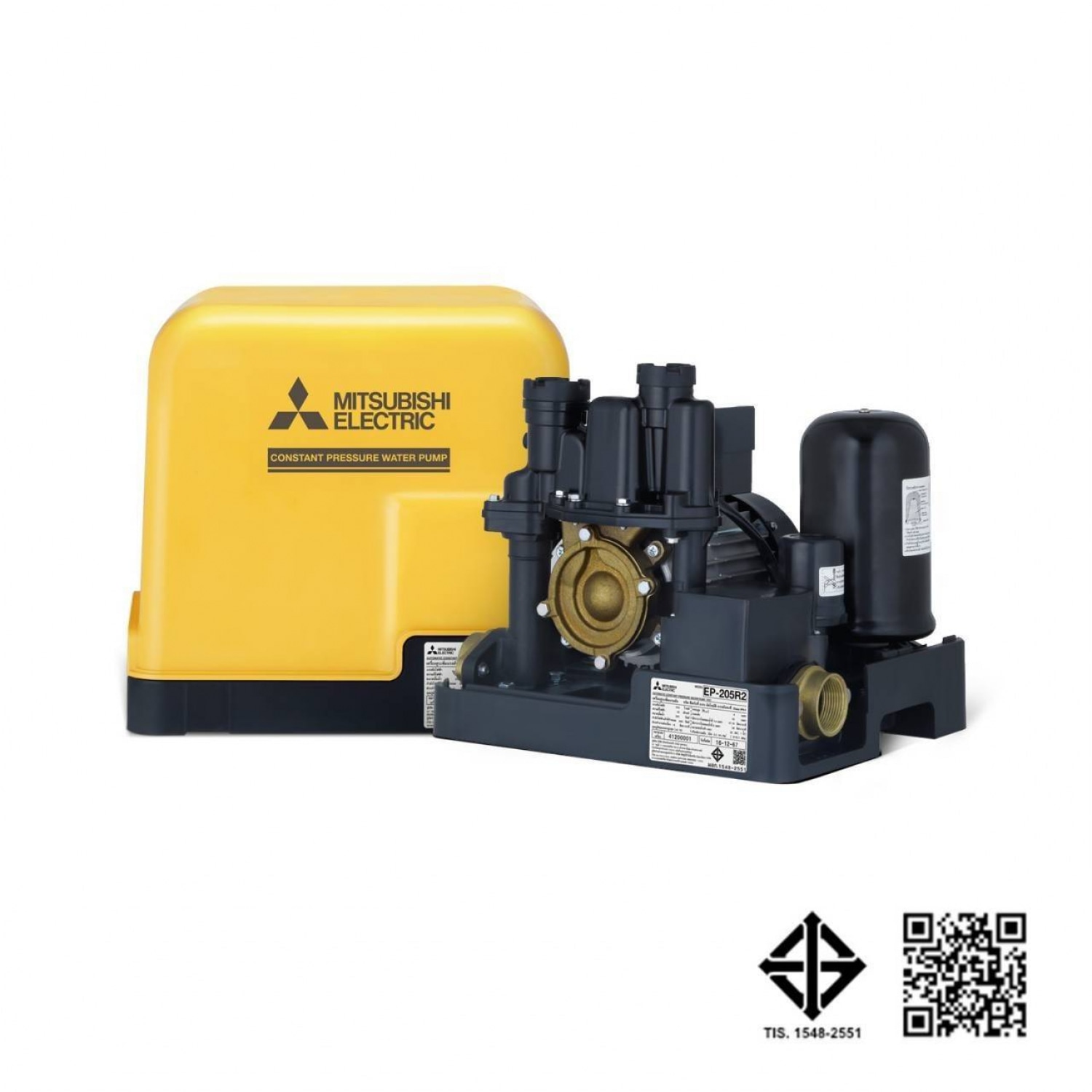 MITSUBISHI ปั๊มน้ำอัตโนมัติ แรงดันคงที่ ขนาด 200 วัตต์ EP-205R2 แบรนด์แท้ ราคา 8,514 บาท*ส่งฟรี