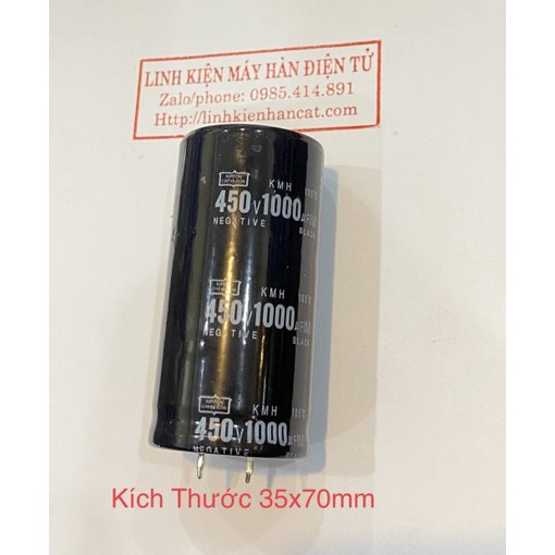 Tụ nguồn 1000uf 450v thân to kích thước 35x70